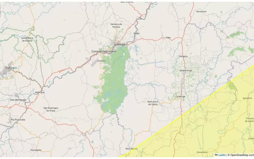 Alerta de tempestade atinge Caratinga nesta segunda-feira