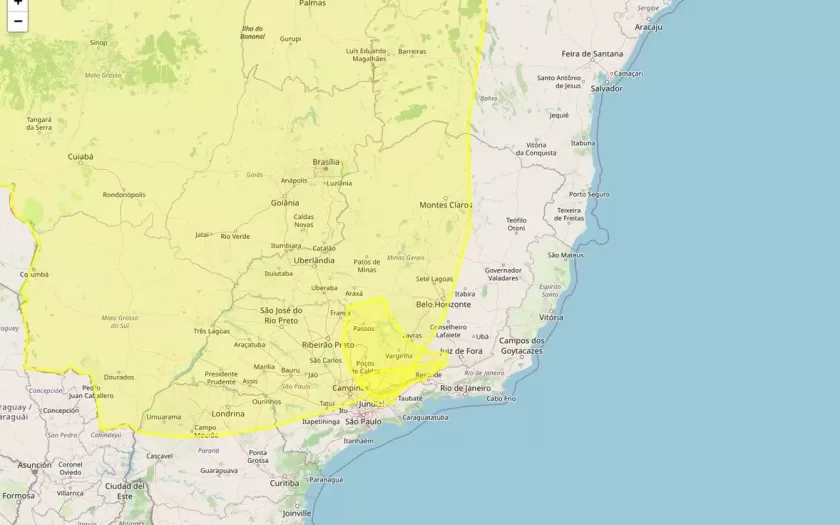 Inmet emite alertas de geada e baixa umidade para 479 municípios da Minas Gerais nesta quinta-feira