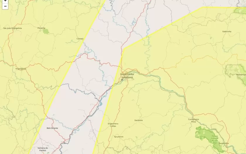 Baixa umidade e chuvas intensas: Inmet emite alerta para Governador Valadares nesta sexta-feira
