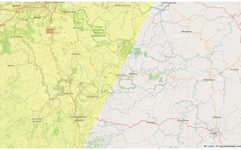 Alerta de baixa umidade atinge Ouro Preto nesta segunda-feira
