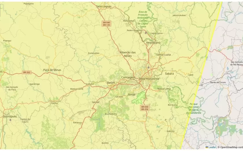 Alerta amarelo para baixa umidade inclui Belo Horizonte neste sábado