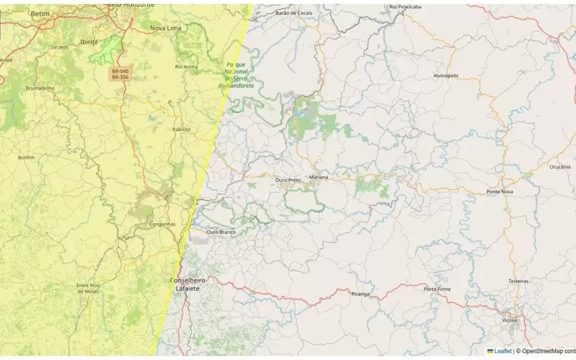 Baixa umidade: Inmet emite alerta para Ouro Preto neste sábado