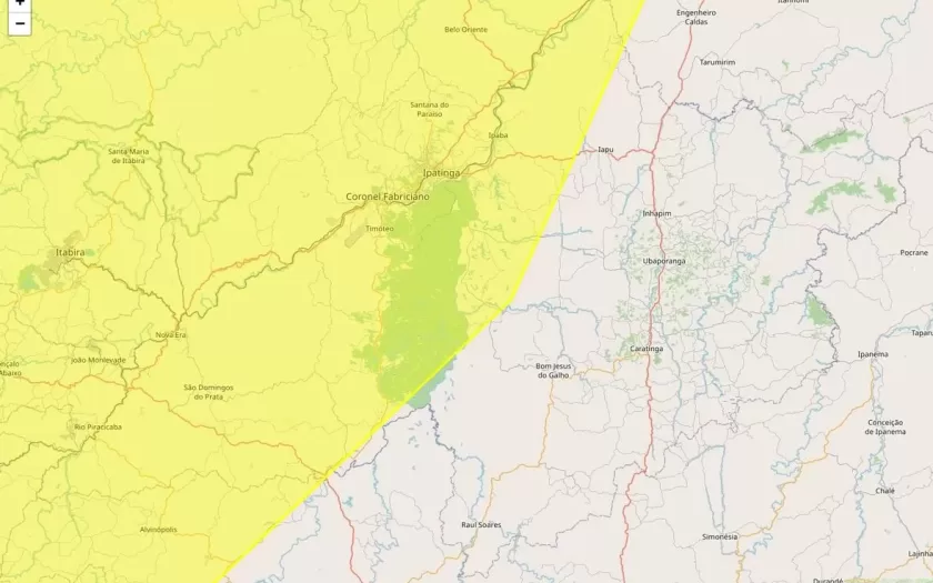 Alertas de baixa umidade atingem Caratinga nesta quinta-feira