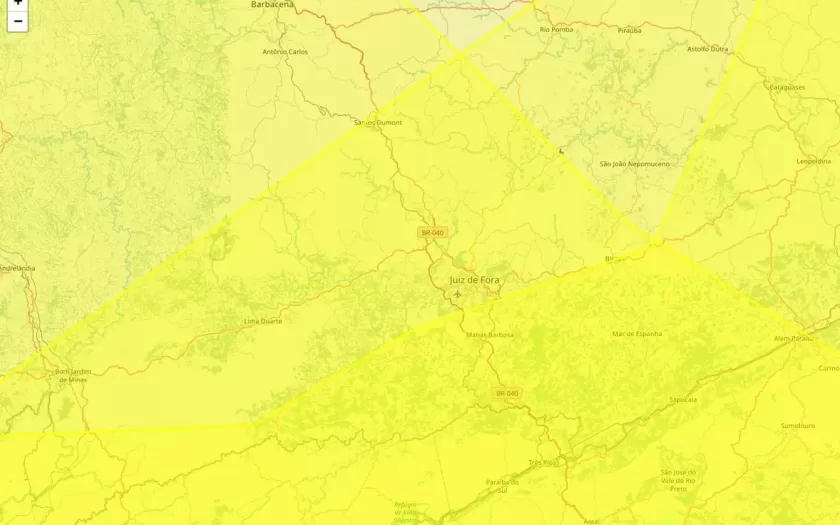 Juiz de Fora está sob alertas meteorológicos para declínio de temperatura e chuvas intensas neste domingo