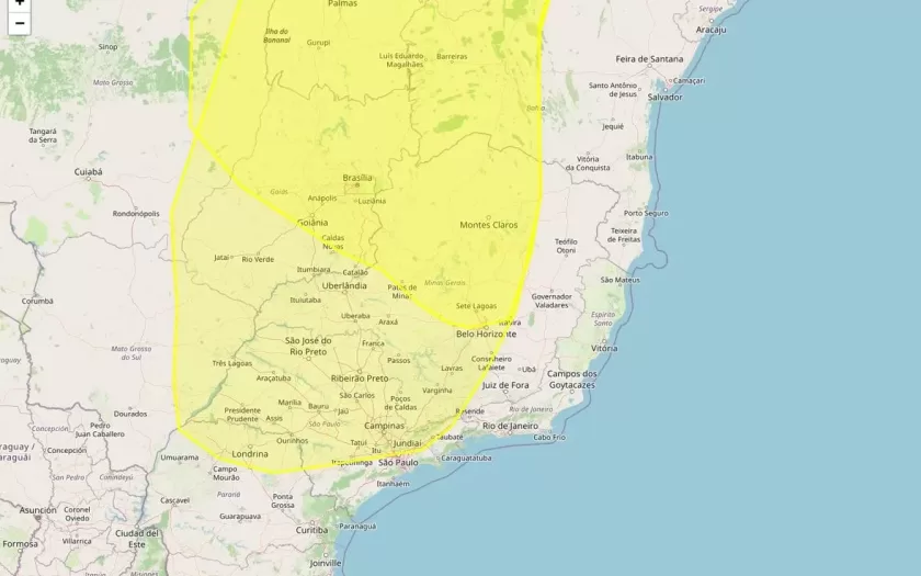Alerta do Inmet: Minas Gerais tem 539 municípios sob risco de baixa umidade nesta segunda-feira