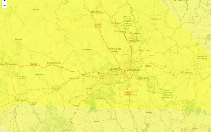 Contagem está sob alertas meteorológicos para declínio de temperatura e baixa umidade neste domingo