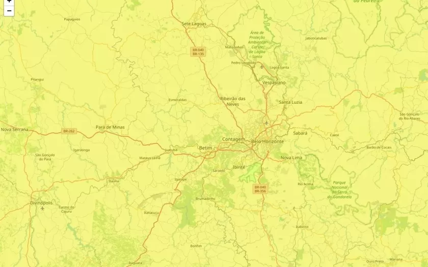 Contagem está sob alertas meteorológicos para baixa umidade e acumulado de chuva nesta sexta-feira