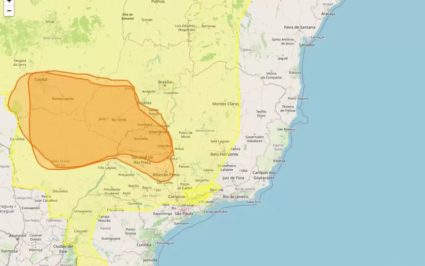 483 municípios da Minas Gerais estão sob alertas de baixa umidade e geada nesta sexta-feira