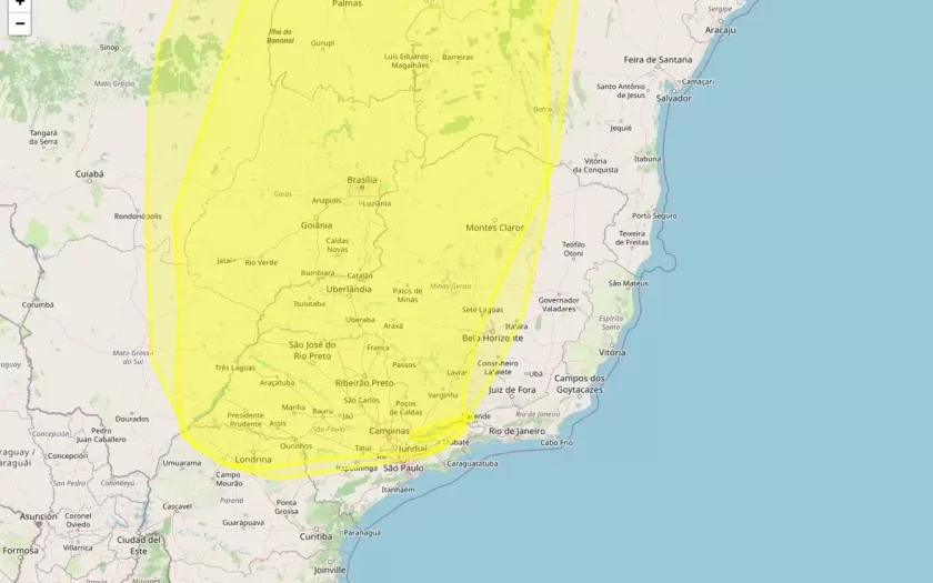 540 municípios da Minas Gerais estão sob alertas de baixa umidade e geada neste domingo