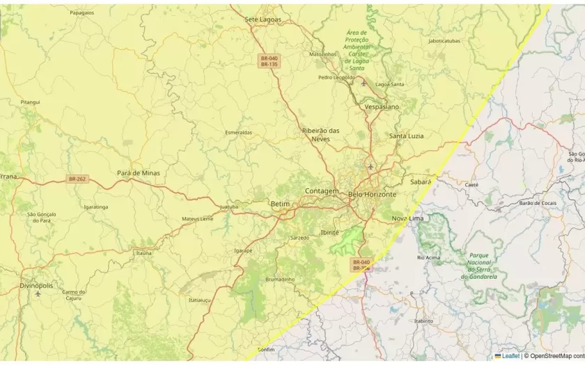 Alerta amarelo para baixa umidade inclui Contagem neste domingo