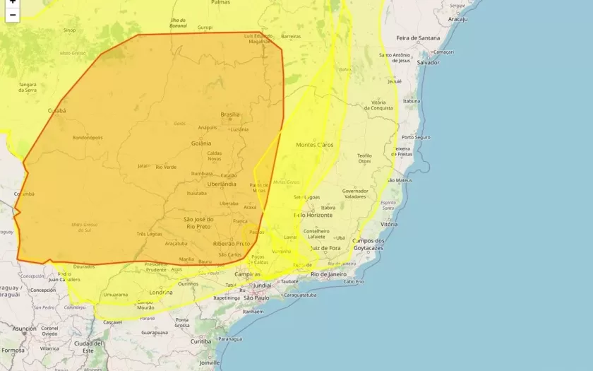 853 municípios da Minas Gerais estão sob alertas de baixa umidade, geada e declínio de temperatura nesta segunda-feira