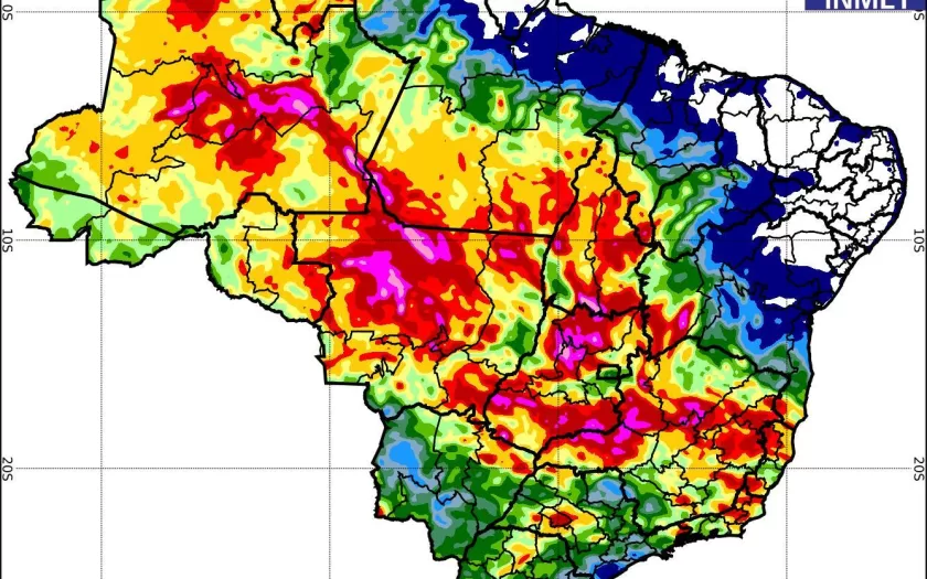 Inmet divulga previsão para semana de 1 a 7 de dezembro