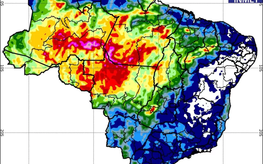 Inmet anuncia previsão do tempo para a semana de 22 a 26 de dezembro
